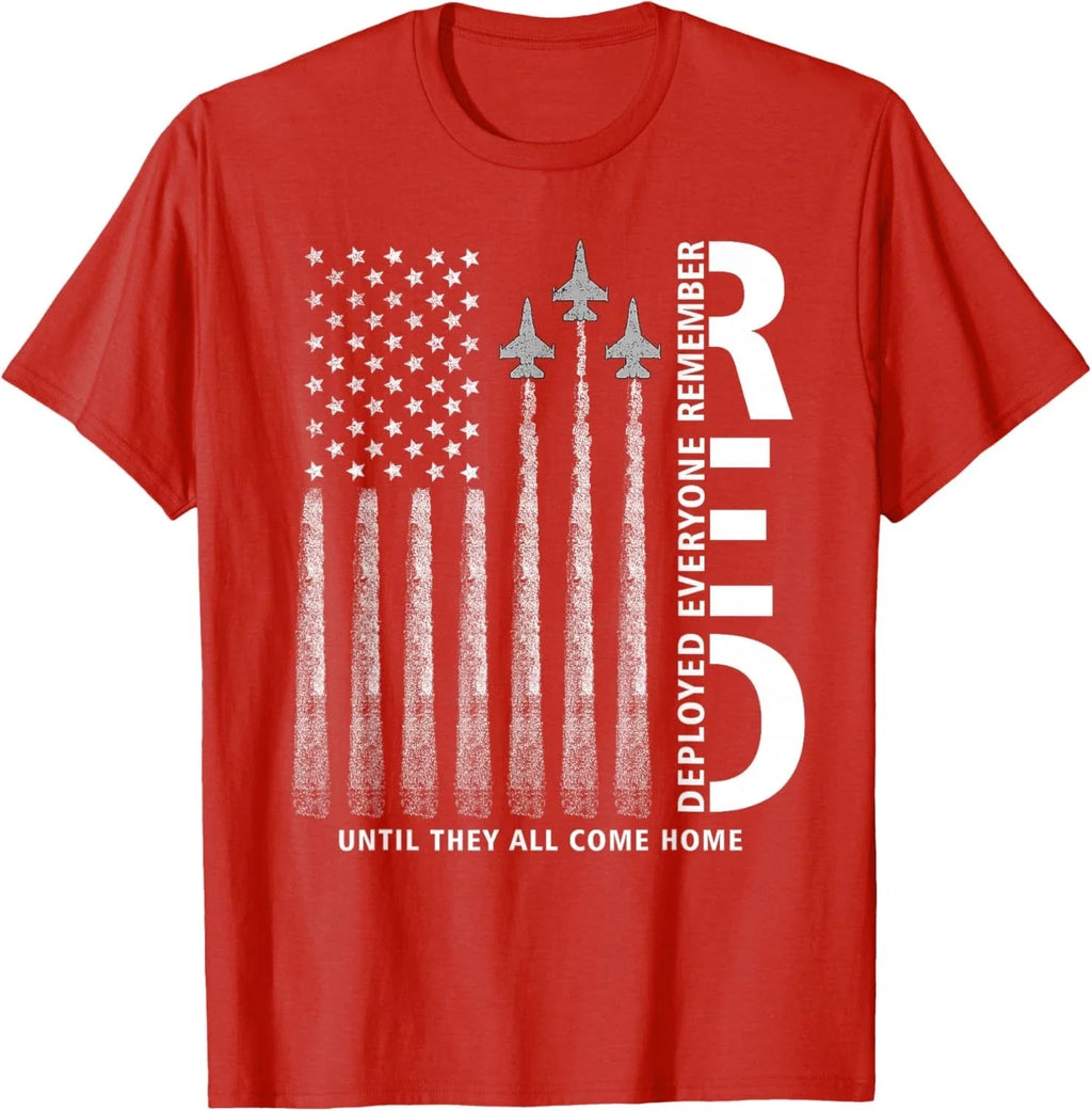 Remember Everyone Deployed RED Friday Military - Adult & Kids T-Shirts, Sweatshirts & Hoodies apparel design preview 1