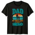 Dad My Firtst Love Mens Father Son Fatherhood Fathers - Adult & Kids T-Shirts, Sweatshirts & Hoodies apparel design preview 1