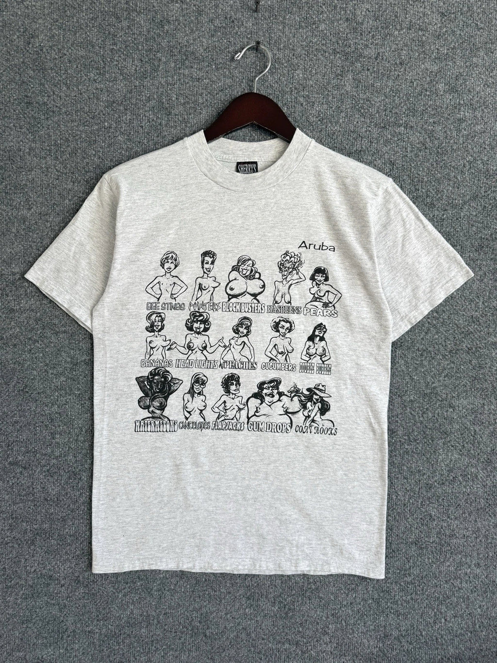 Vintage Boobs Comedy Sz M 90s Raunchy NSFW Aruba - Adult & Kids T-Shirts, Sweatshirts & Hoodies apparel design preview 1