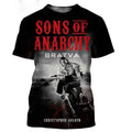 New Trendy Sons of Anarchy 3D Printed Mens S-5XL - Adult & Kids T-Shirts, Sweatshirts & Hoodies apparel design preview 1