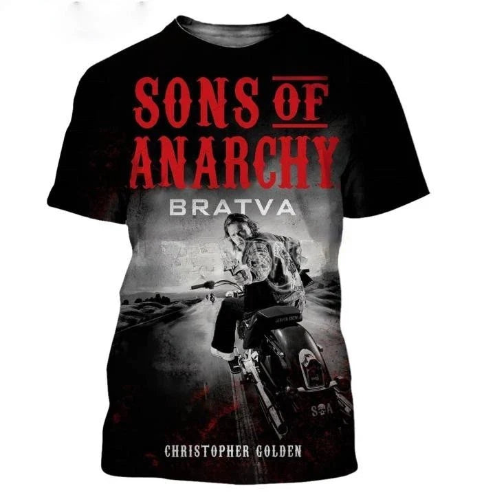 New Trendy Sons of Anarchy 3D Printed Mens S-5XL - Adult & Kids T-Shirts, Sweatshirts & Hoodies apparel design preview 1