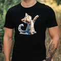 Mens Yoga Cat Print Cotton Size XS to 5XL - Adult & Kids T-Shirts, Sweatshirts & Hoodies apparel design preview 1