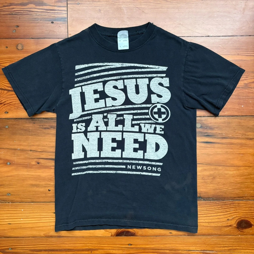 Vintage Band Christian Rock New Song Size S Y2K Jesus - Adult & Kids T-Shirts, Sweatshirts & Hoodies apparel design preview 1