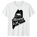 Maine EST 1820 State Outline Moose Lobster US Mens - Adult & Kids T-Shirts, Sweatshirts & Hoodies apparel design preview 1