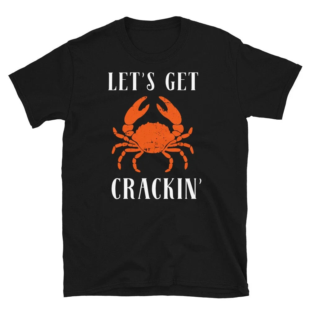 Let's Get Crackin' Crab Crustaceans Seafood - Adult & Kids T-Shirts, Sweatshirts & Hoodies apparel design preview 1