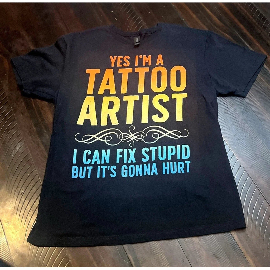 Gildan Graphic Men Large Black Excellent Tattoo - Adult & Kids T-Shirts, Sweatshirts & Hoodies apparel design preview 1