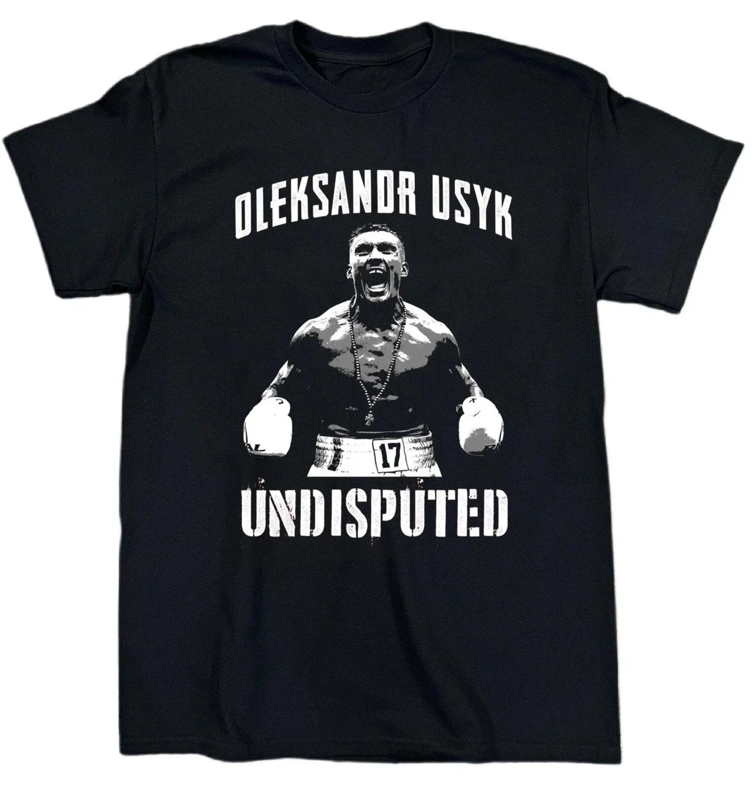 Oleksandr Usyk Star Heavy Cotton Black All Size - Adult & Kids T-Shirts, Sweatshirts & Hoodies apparel design preview 1