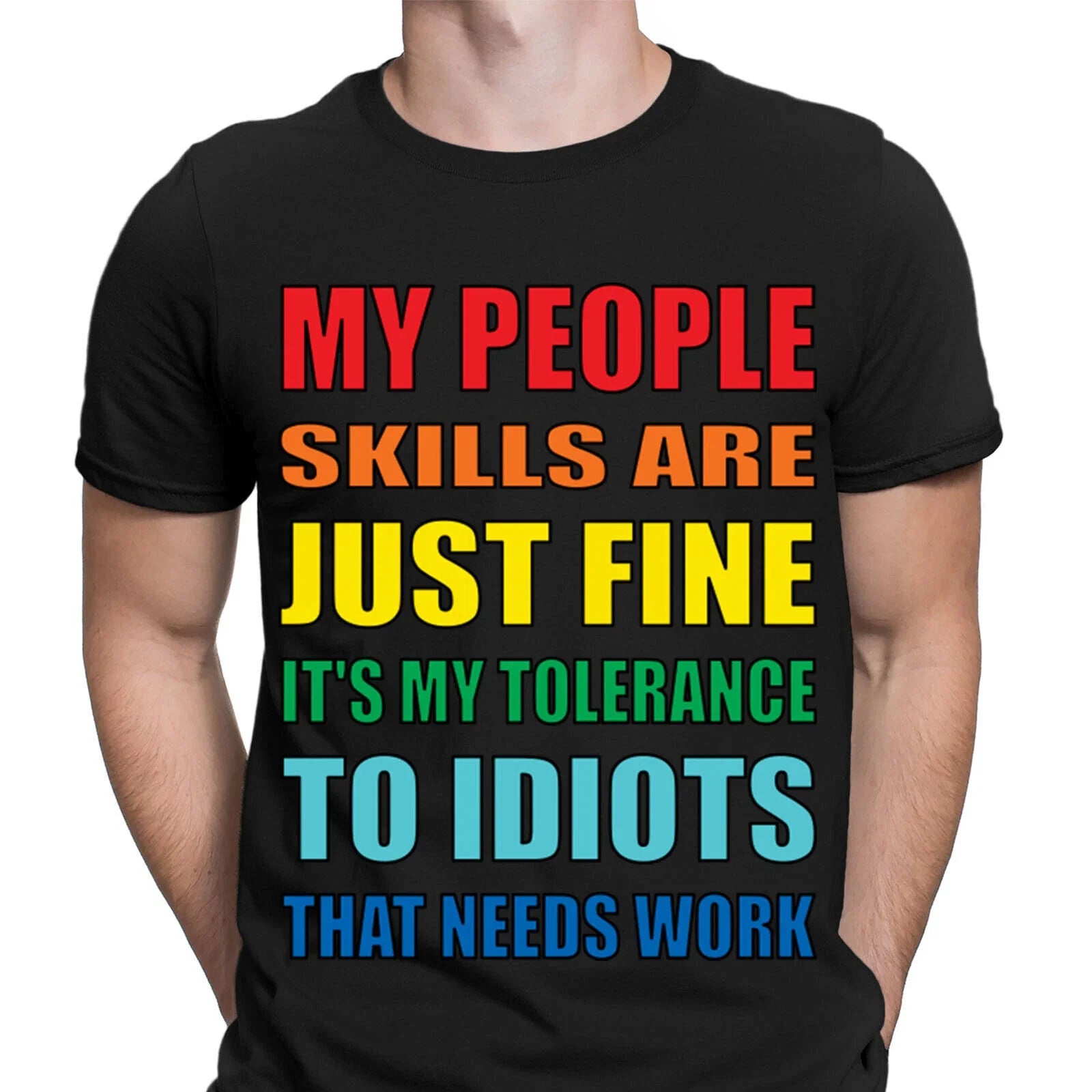 Funny My People Skills Are Just Fine Joke Novelty - Adult & Kids T-Shirts, Sweatshirts & Hoodies apparel design preview 1
