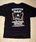 The Best Dad Correctional Officer Graphic Black Funny - Adult & Kids T-Shirts, Sweatshirts & Hoodies apparel design preview 1