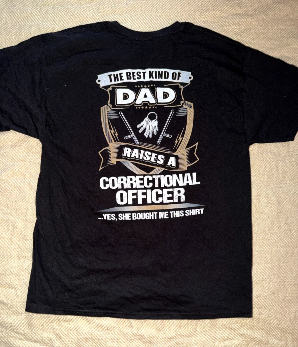 The Best Dad Correctional Officer Graphic Black Funny - Adult & Kids T-Shirts, Sweatshirts & Hoodies apparel design preview 1