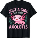 Just A Girl Who Loves Axolotls Axolotl Kawaii Girls - Adult & Kids T-Shirts, Sweatshirts & Hoodies apparel design preview 1