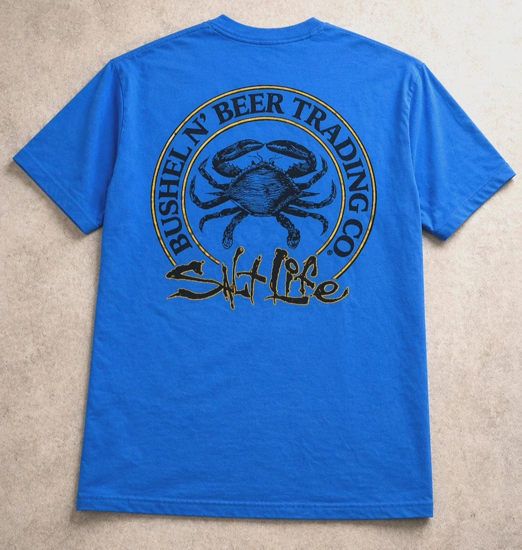 Salt Life Crab Beer Trading Co Pocket Mens Medium - Adult & Kids T-Shirts, Sweatshirts & Hoodies apparel design preview 1