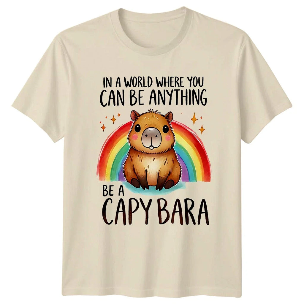 In A World Where You Can Capybara Animals Gift For - Adult & Kids T-Shirts, Sweatshirts & Hoodies apparel design preview 1