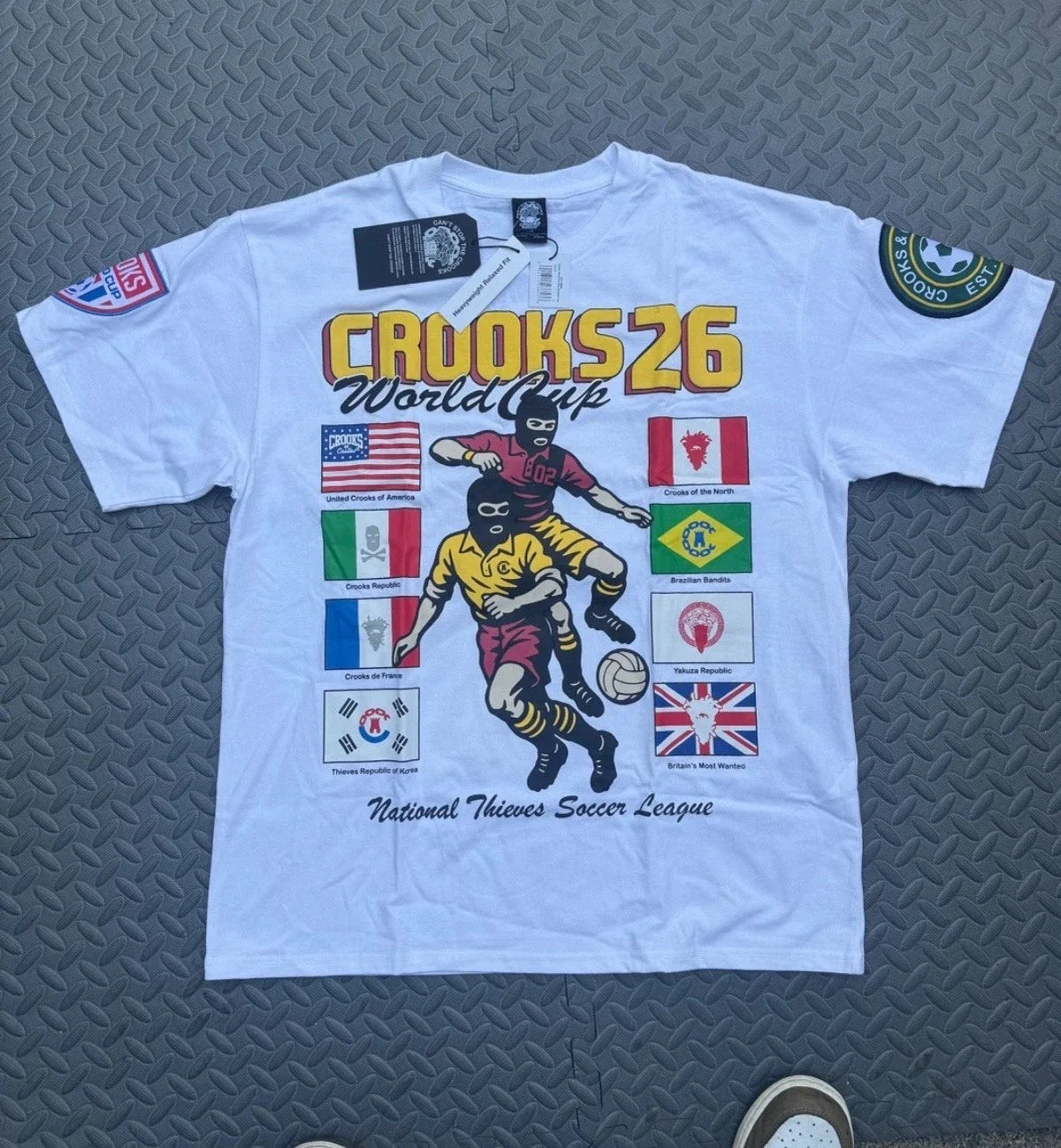Crooks Castles Men's 26 World Cup Soccer League - Adult & Kids T-Shirts, Sweatshirts & Hoodies apparel design preview 1