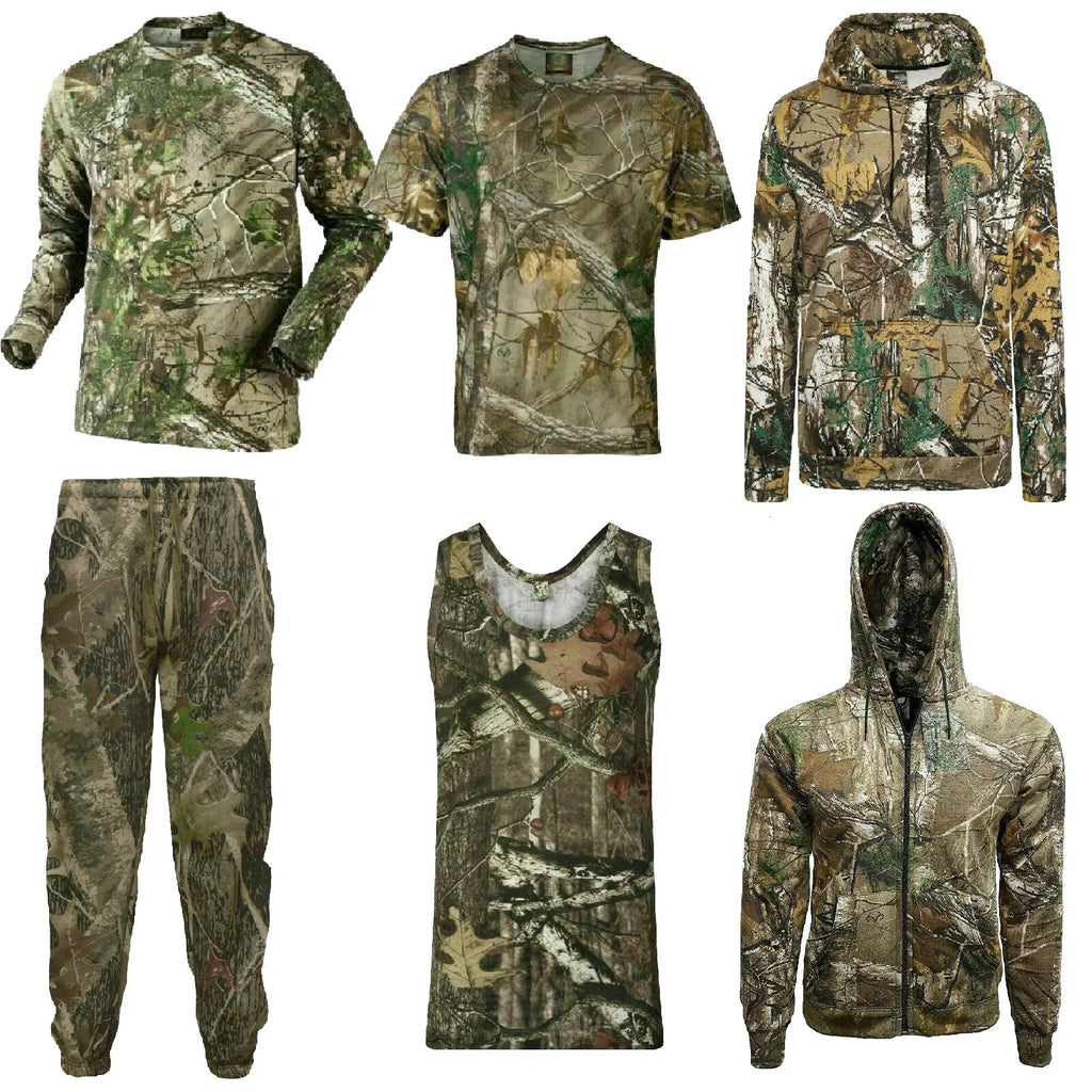 MENS CAMOUFLAGE PRINTED JUNGLE REALTREE CAMO PRINT - Adult & Kids T-Shirts, Sweatshirts & Hoodies apparel design preview 1