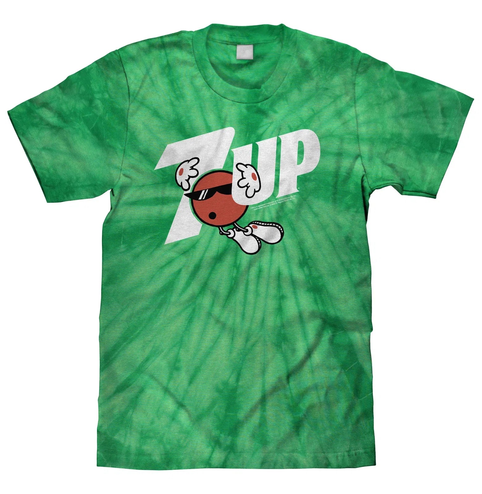 7UP Soda Mens Kelly Green Tie Dye - Adult & Kids T-Shirts, Sweatshirts & Hoodies apparel design preview 1