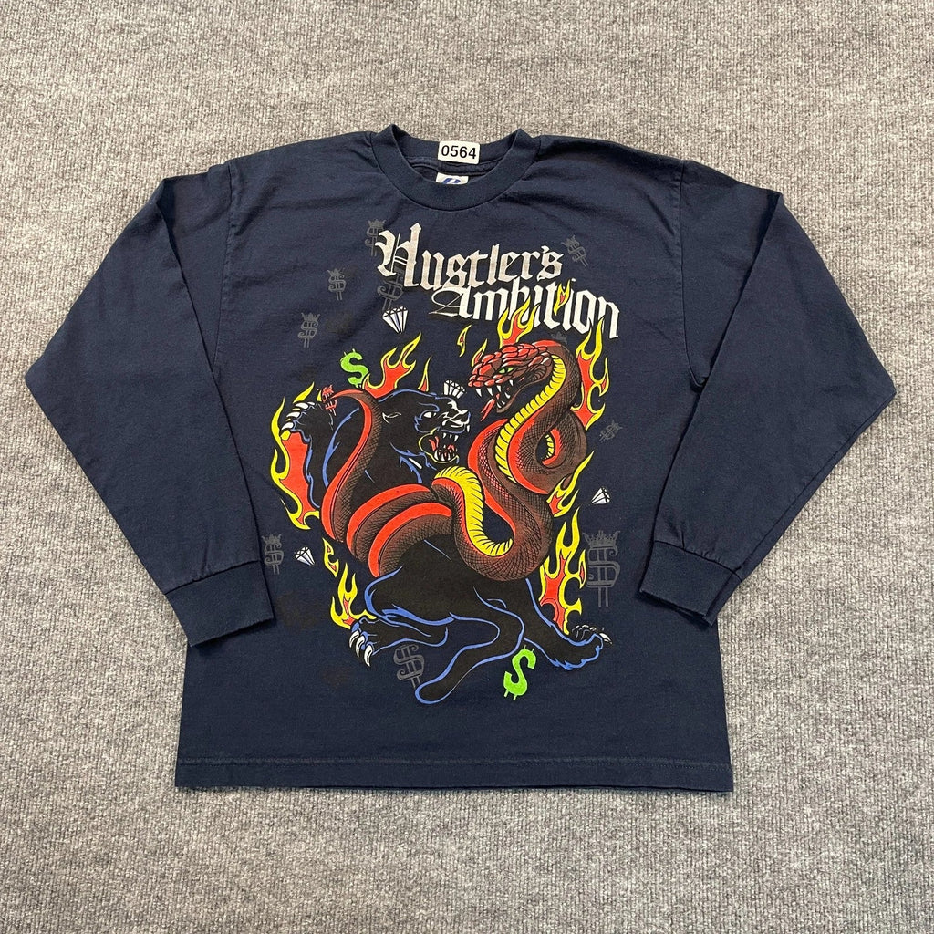 Vintage Hustler's Ambition Panther Snake Medium 19x24 - Adult & Kids T-Shirts, Sweatshirts & Hoodies apparel design preview 1