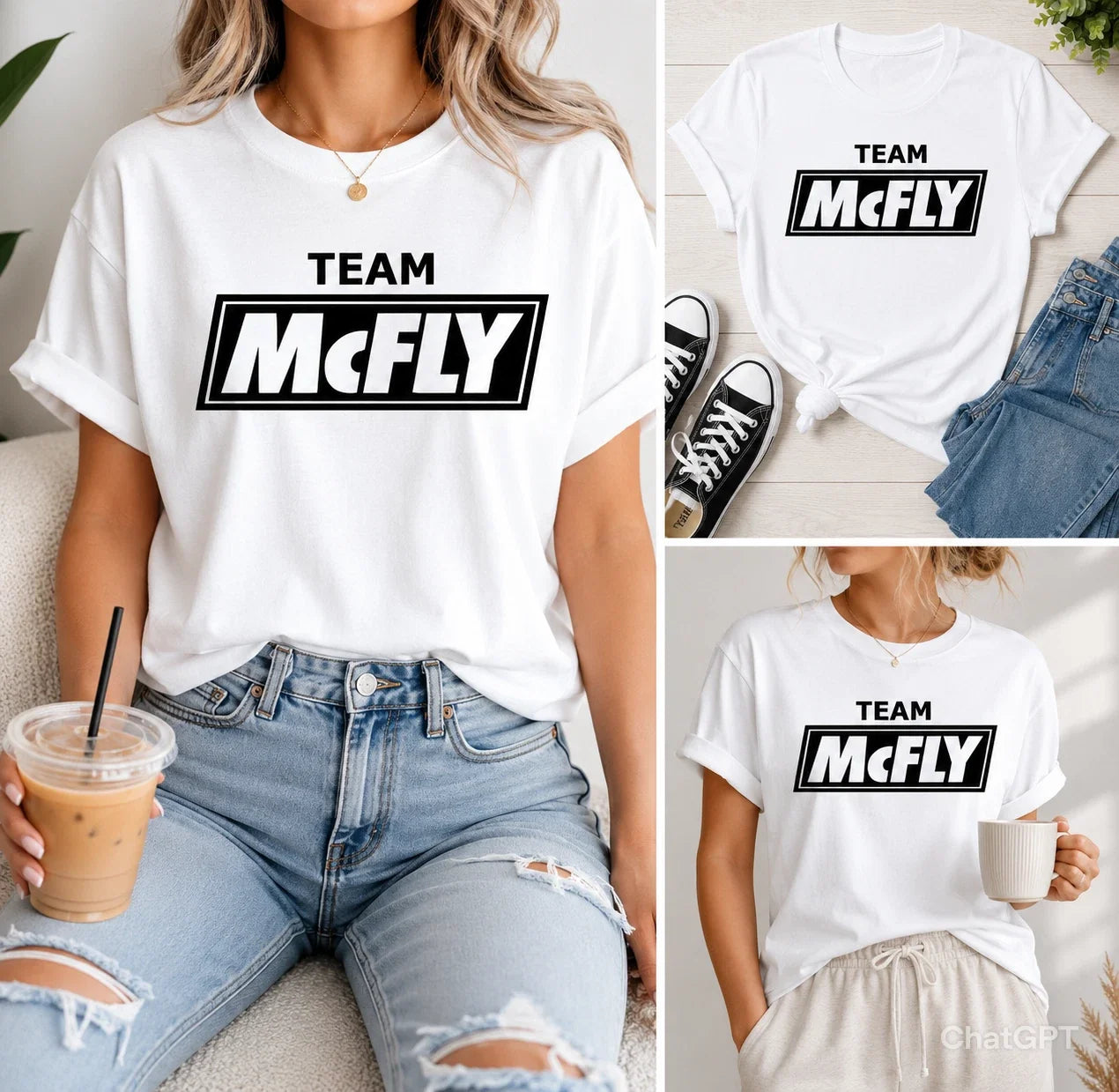 Team Mcfly 2026 Tour Music Concert Fan Top UK - Adult & Kids T-Shirts, Sweatshirts & Hoodies apparel design preview 1