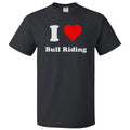 I Love Bull riding Heart - Adult & Kids T-Shirts, Sweatshirts & Hoodies apparel design preview 1