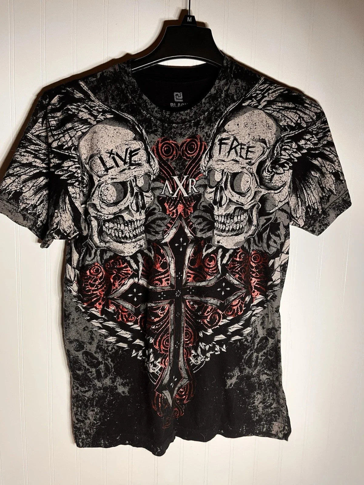 Y2k Mens M Medium Skulls Grunge Cyber Goth - Adult & Kids T-Shirts, Sweatshirts & Hoodies apparel design preview 1