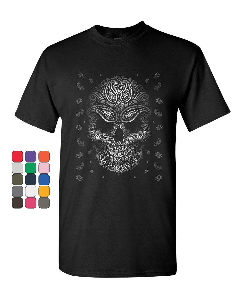 Bandana Skull Face Gangsta Badass Swag Urban Skeleton - Adult & Kids T-Shirts, Sweatshirts & Hoodies apparel design preview 1