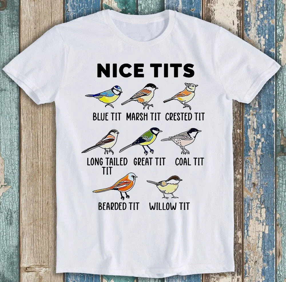 Nice T*ts Funny Bird Marsh Blue Crested Unisex Gift - Adult & Kids T-Shirts, Sweatshirts & Hoodies apparel design preview 1