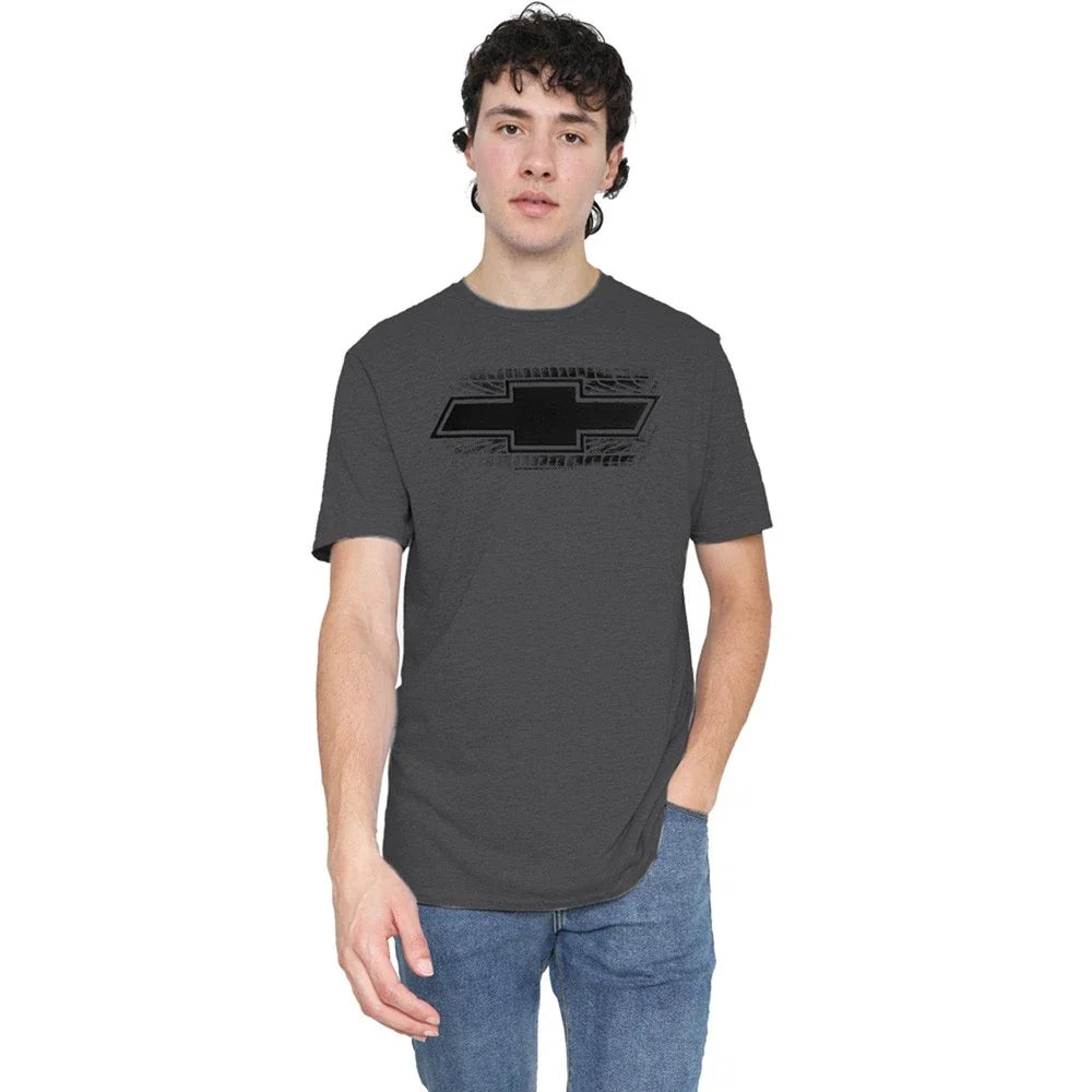 Chevrolet Bowtie Burnout S-3XL, Charcoal - Adult & Kids T-Shirts, Sweatshirts & Hoodies apparel design preview 1