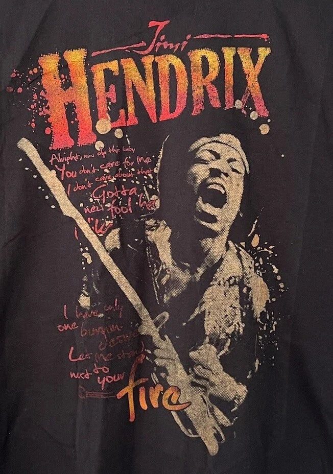 Y2K Jimi Hendrix Band Stand Next to Your Fire Zion - Adult & Kids T-Shirts, Sweatshirts & Hoodies apparel design preview 1