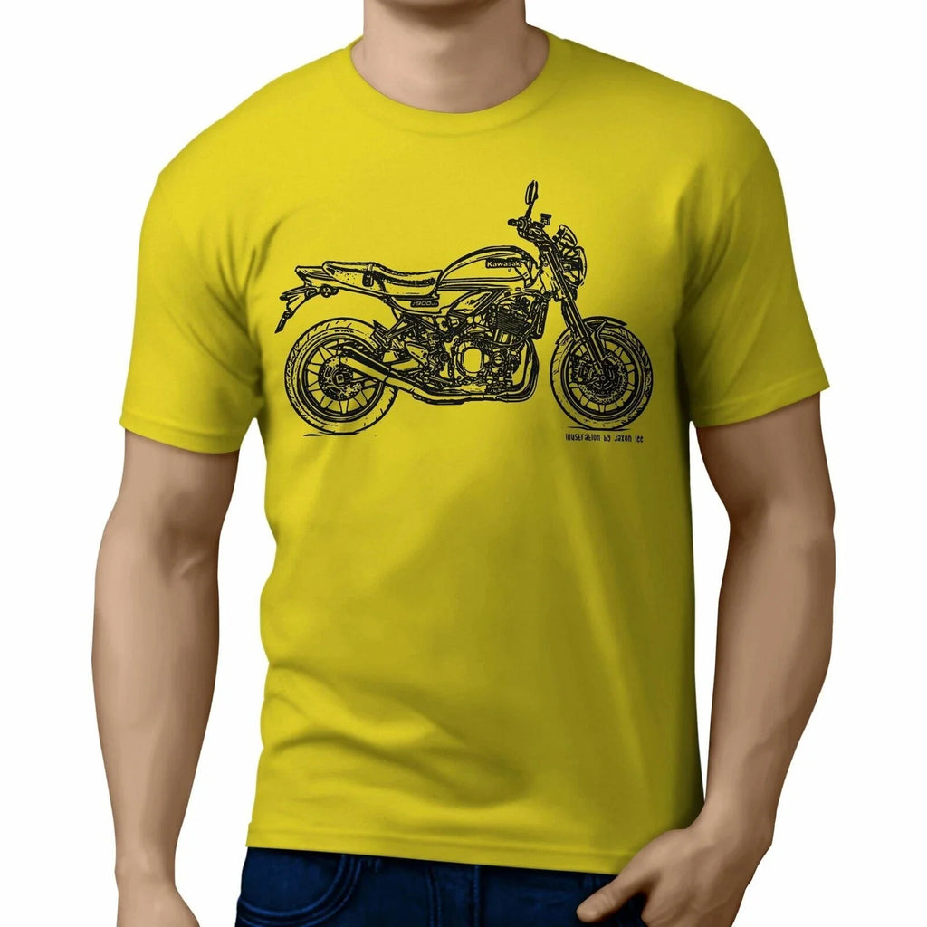 *JL Illustration For A Kawasaki Z900 RS 2018 - Adult & Kids T-Shirts, Sweatshirts & Hoodies apparel design preview 1