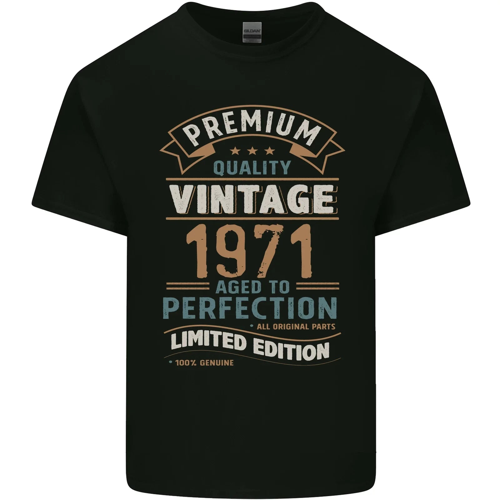 Premium Vintage 55th Birthday 1971 Mens Light Cotton - Adult & Kids T-Shirts, Sweatshirts & Hoodies apparel design preview 1