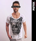 Pistol Boutique Uomo Fitted Bianco Girocollo Graffiti - Adult & Kids T-Shirts, Sweatshirts & Hoodies apparel design preview 1