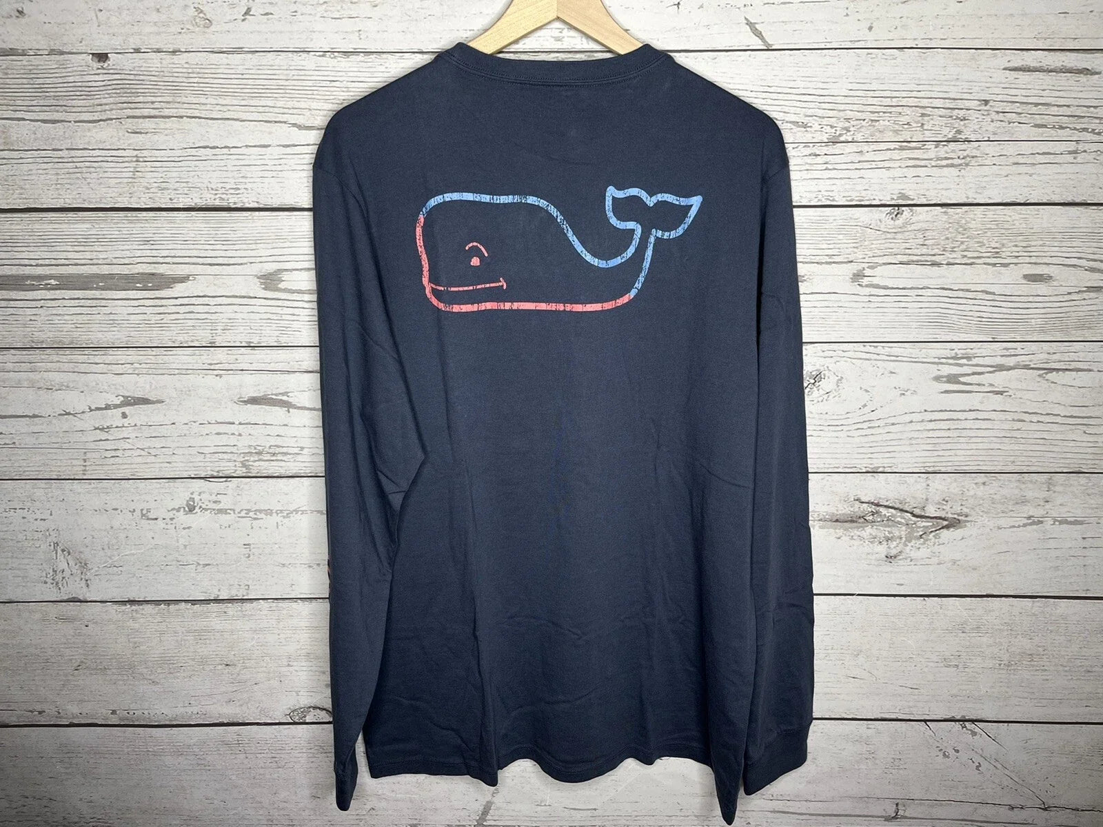 Vineyard Vines Mens Blue Vintage Whale Graphic Medium - Adult & Kids T-Shirts, Sweatshirts & Hoodies apparel design preview 1