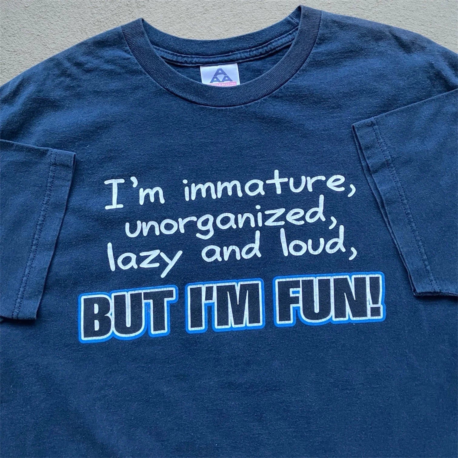 Vintage Y2K Quote Comedy Humor Text Immature But I'm - Adult & Kids T-Shirts, Sweatshirts & Hoodies apparel design preview 1