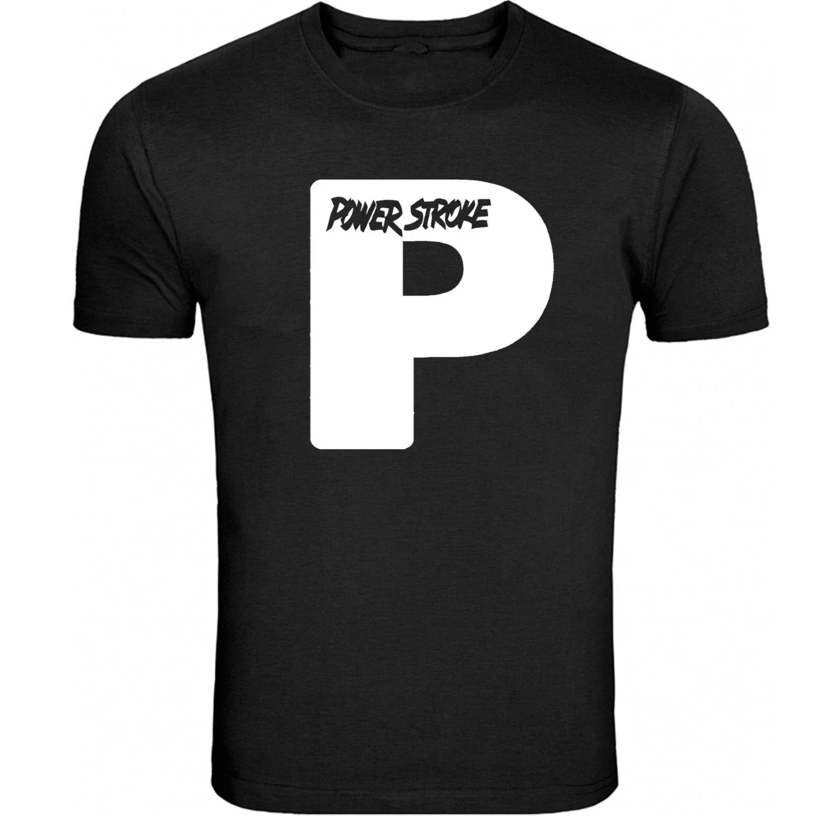 Powerstroke Small chest P Design Unisex Black Color - Adult & Kids T-Shirts, Sweatshirts & Hoodies apparel design preview 1
