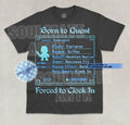 Born To Quest Forced Clock In Funny Meme Game Lover - Adult & Kids T-Shirts, Sweatshirts & Hoodies apparel design preview 1