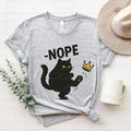 No Kings in America Black Cat Funny Political Meme - Adult & Kids T-Shirts, Sweatshirts & Hoodies apparel design preview 1