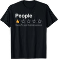 People One Star Rating Would Not Recommend Introvert - Adult & Kids T-Shirts, Sweatshirts & Hoodies apparel design preview 1