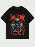 Goth Guys Skull Letter Graphic Dark Aesthetic Edgy - Adult & Kids T-Shirts, Sweatshirts & Hoodies apparel design preview 1