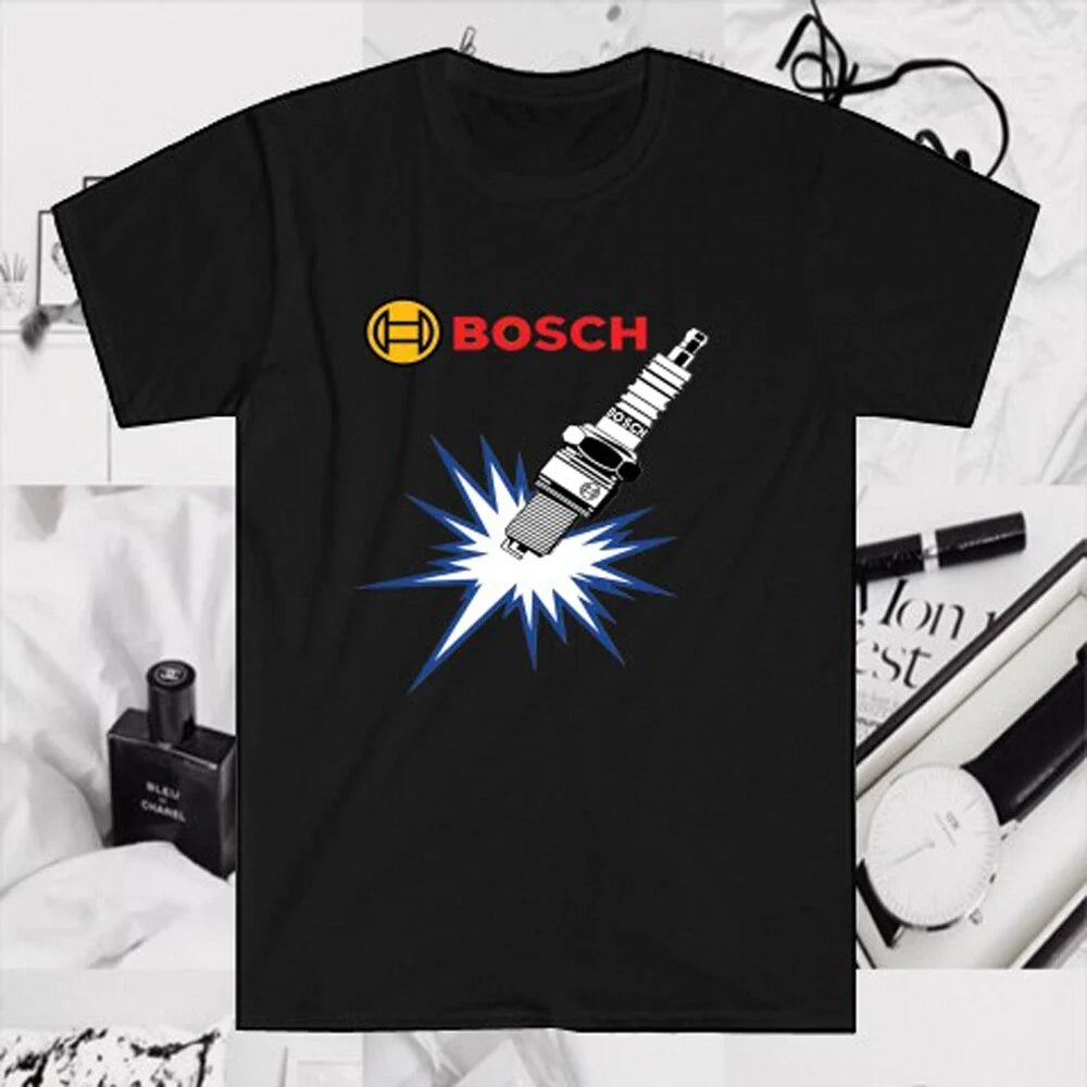 Bosch Spark Plugsm Men's Black Size S to 5XL - Adult & Kids T-Shirts, Sweatshirts & Hoodies apparel design preview 1