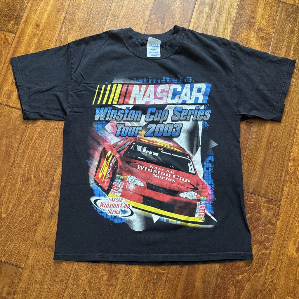 Vintage NASCAR Large Black Y2K Winston Cup Series - Adult & Kids T-Shirts, Sweatshirts & Hoodies apparel design preview 1