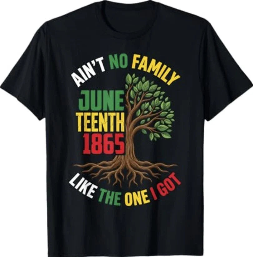 Ain't No Family Like The One I Got Juneteenth Retro - Adult & Kids T-Shirts, Sweatshirts & Hoodies apparel design preview 1