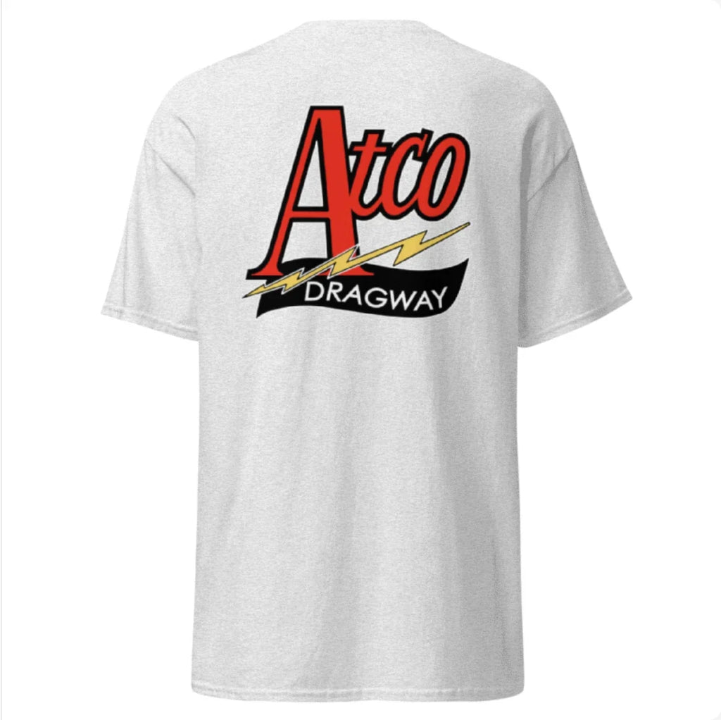 Atco Dragway Waterford NJ drag racing NHRA race car - Adult & Kids T-Shirts, Sweatshirts & Hoodies apparel design preview 1