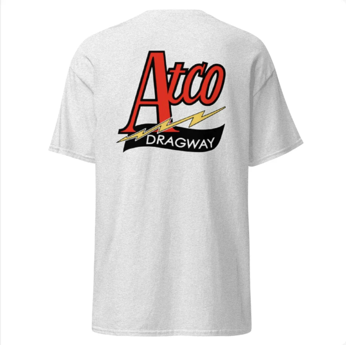 Atco Dragway Waterford NJ drag racing NHRA race car - Adult & Kids T-Shirts, Sweatshirts & Hoodies apparel design preview 1