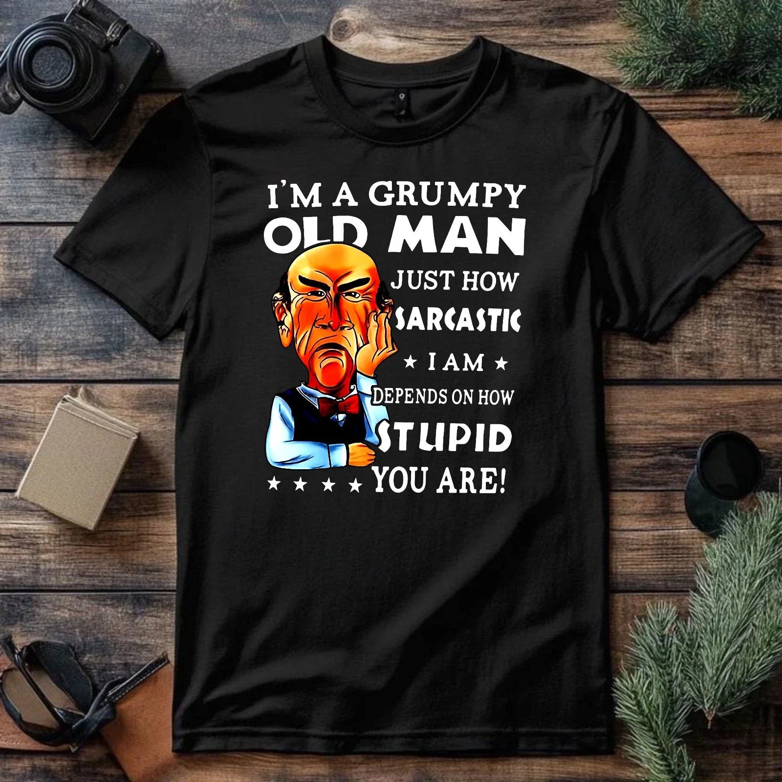 I'm A Grumpy Old Man Funny Sarcastic Humour Slogan - Adult & Kids T-Shirts, Sweatshirts & Hoodies apparel design preview 1