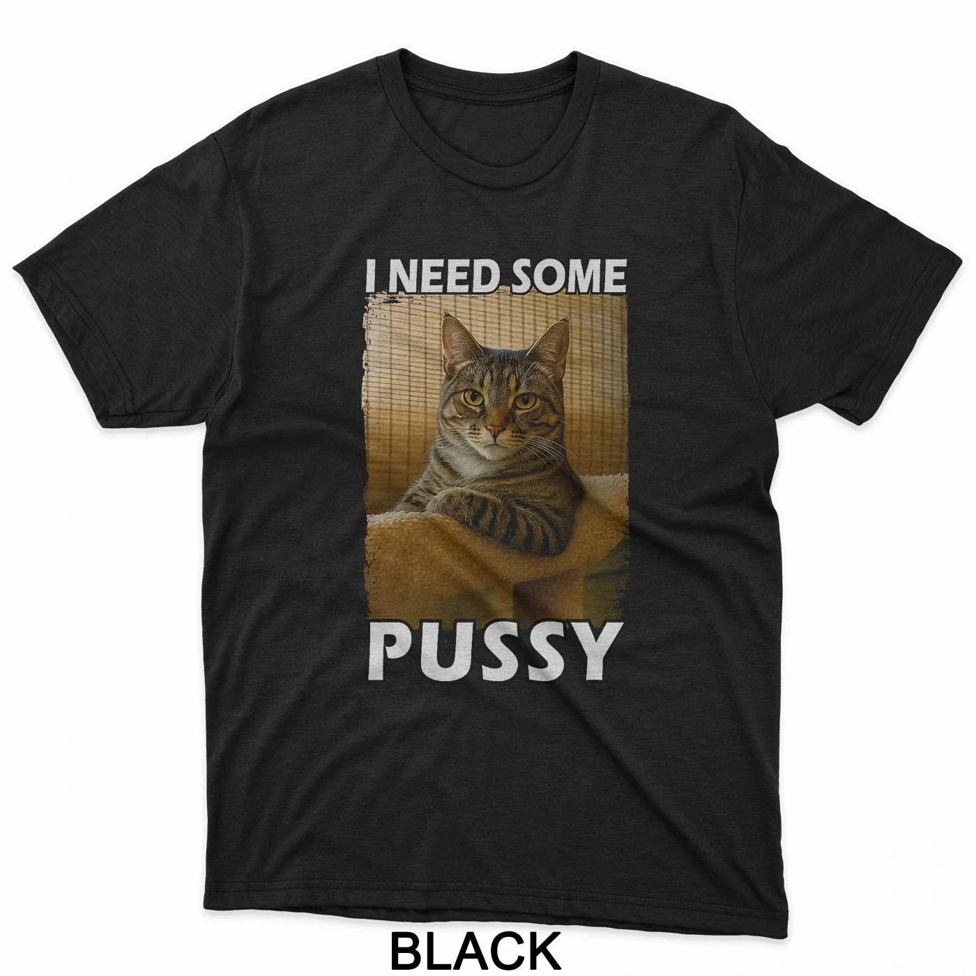 Funny Pussy Cat Meme Adult Joke I Need Some - Adult & Kids T-Shirts, Sweatshirts & Hoodies apparel design preview 1
