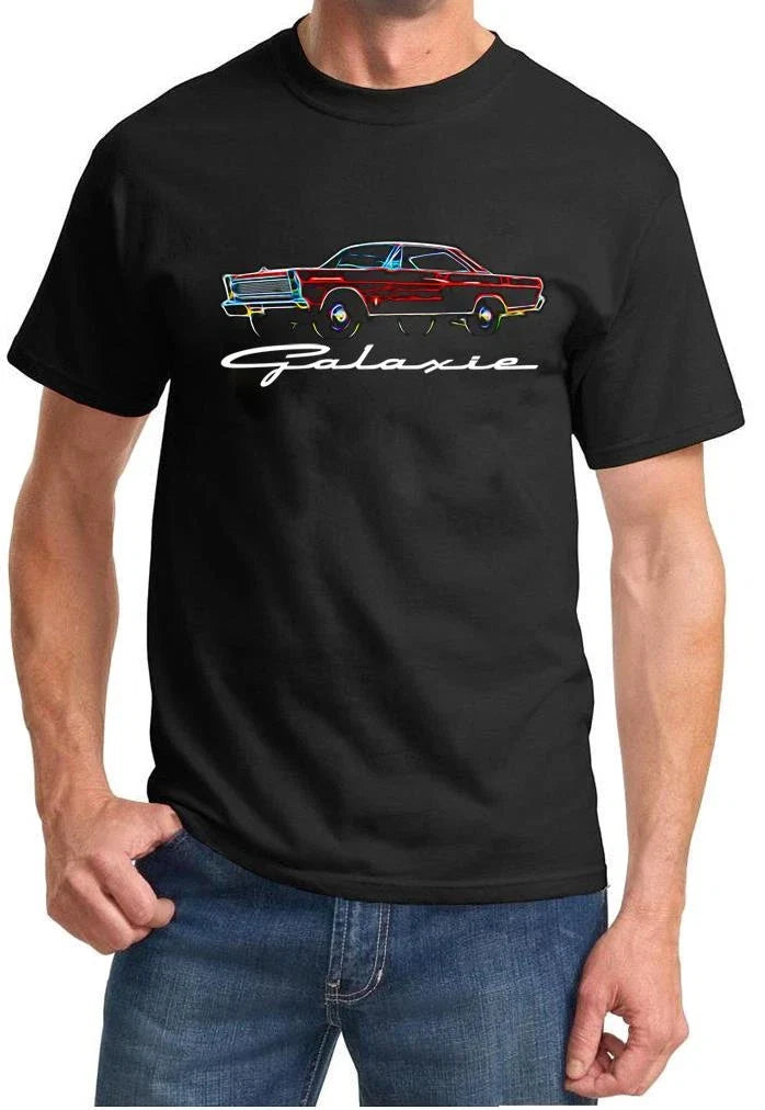 1965 1966 Ford Galaxie 500 Hardtop Neon Design NEW - Adult & Kids T-Shirts, Sweatshirts & Hoodies apparel design preview 1