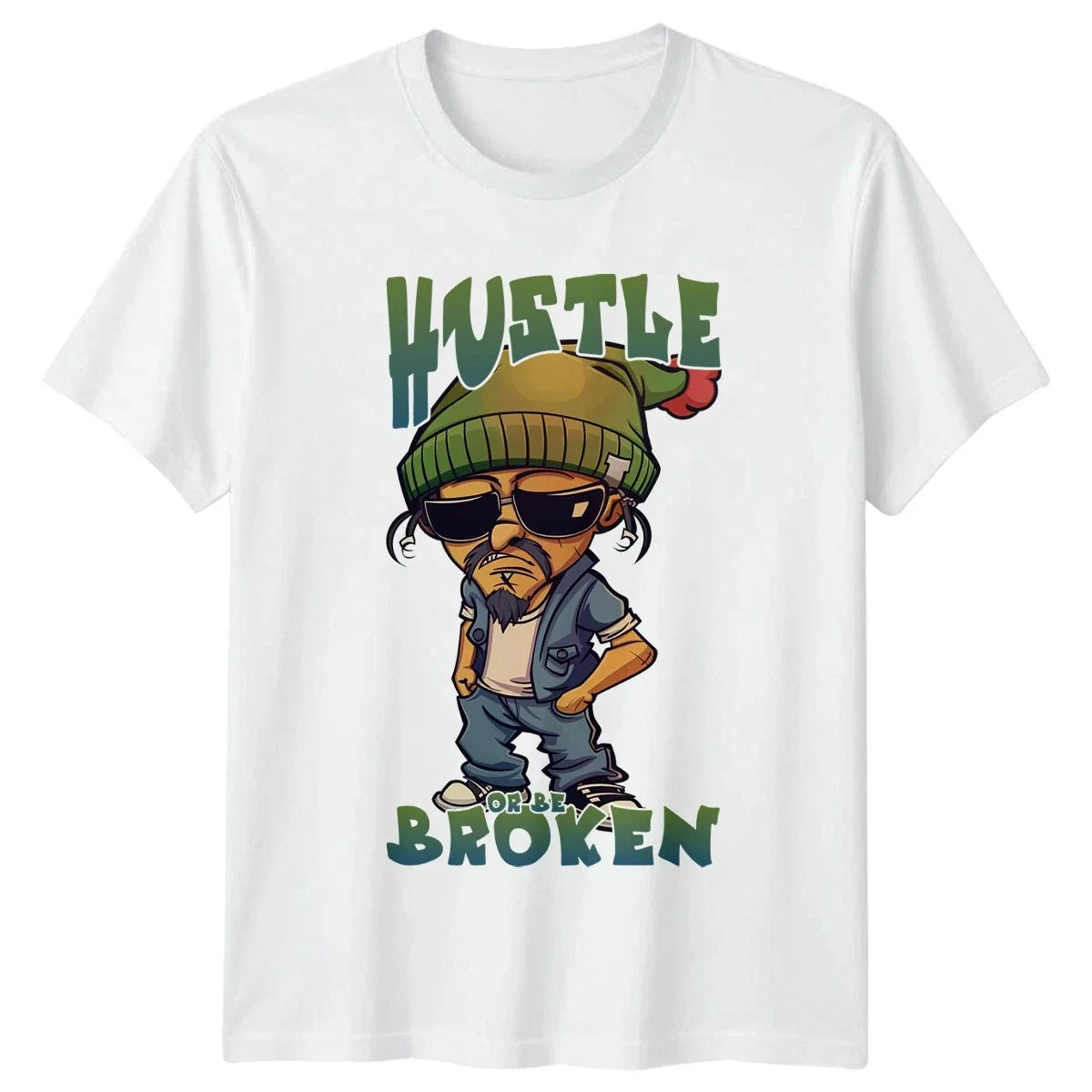 Hustle Or Be Broken Motivational Birthday Gift For - Adult & Kids T-Shirts, Sweatshirts & Hoodies apparel design preview 1