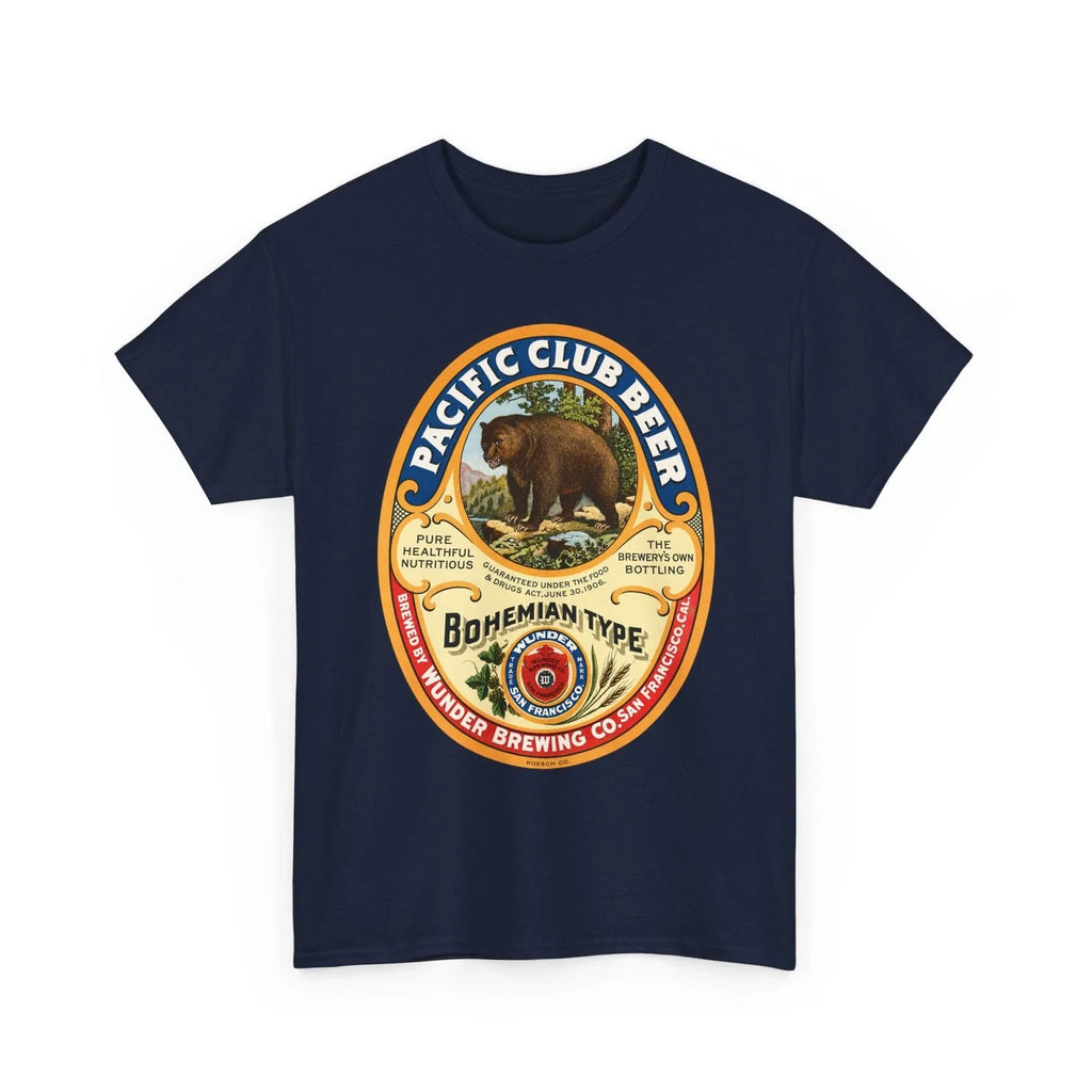 Pacific Club Beer Bear Wunder Brewing Co. San - Adult & Kids T-Shirts, Sweatshirts & Hoodies apparel design preview 1