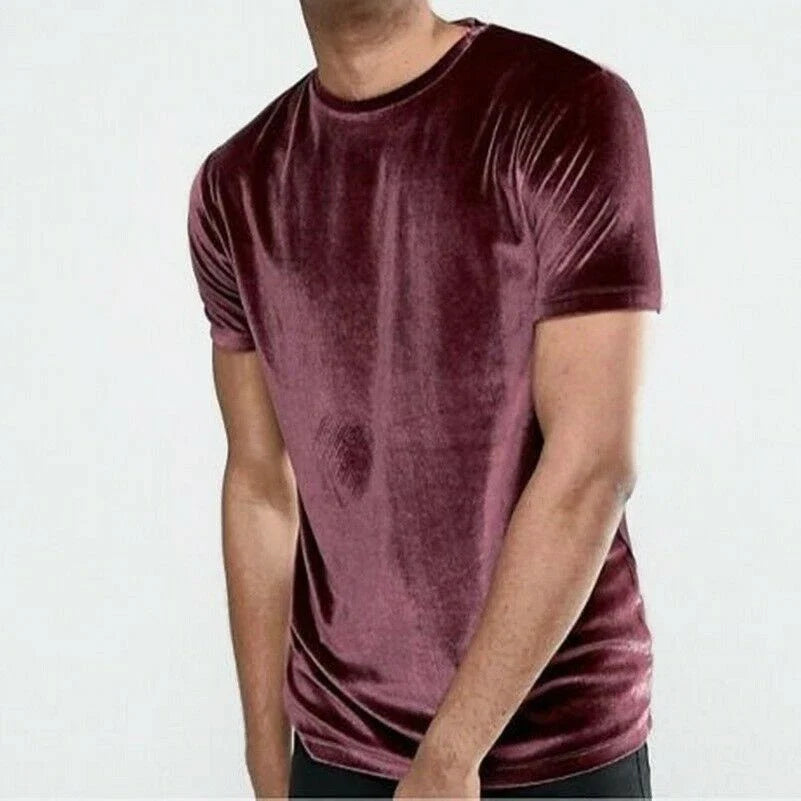 Mens Womens Velvet Short Sleeve Crew Neck Velour Top - Adult & Kids T-Shirts, Sweatshirts & Hoodies apparel design preview 1