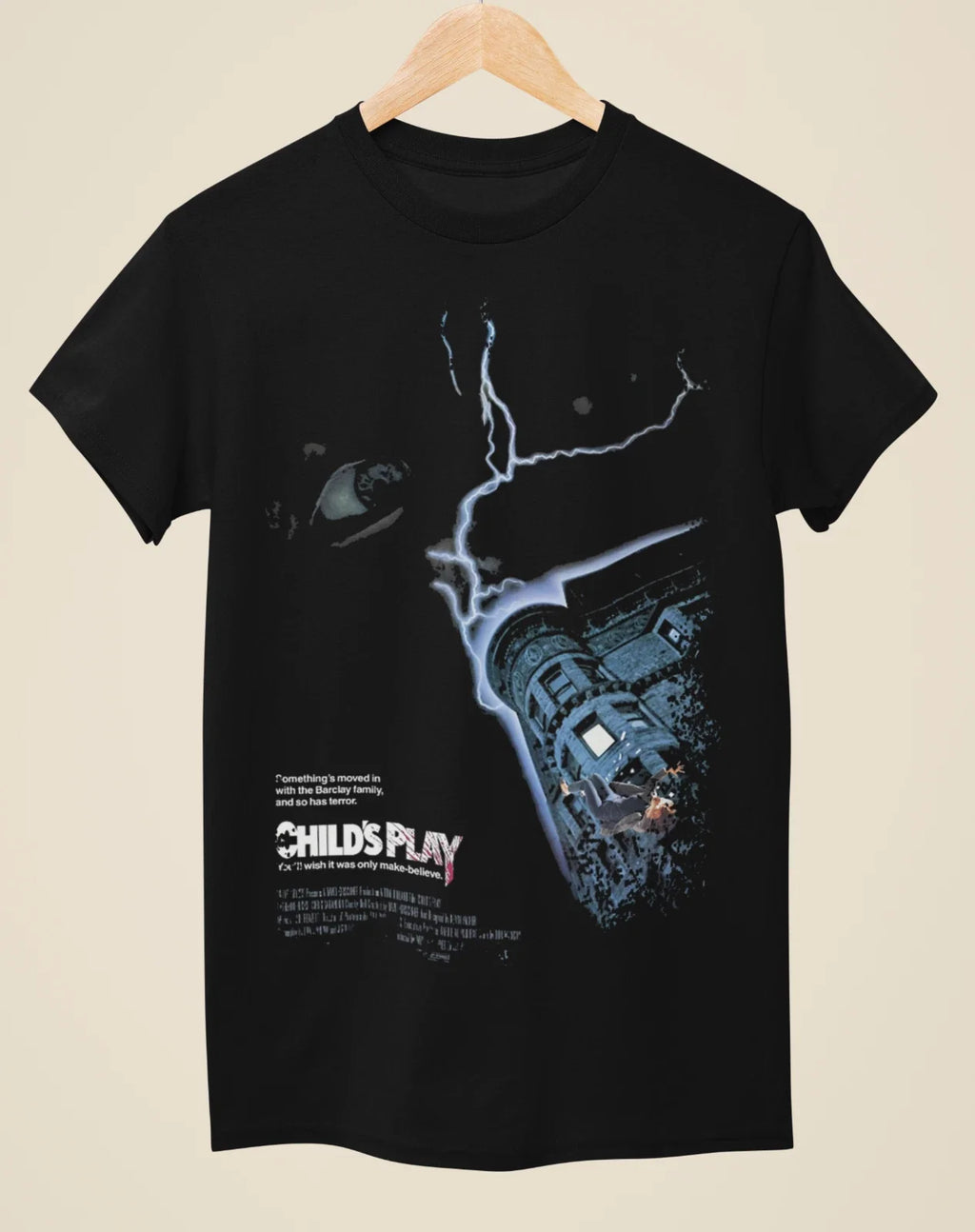 Childs Play Movie Poster Inspired Unisex Black - Adult & Kids T-Shirts, Sweatshirts & Hoodies apparel design preview 1